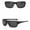 Black, variant on Polarized Sunglasses For Fishing Cycling And Outdoor Activities Distance Glasses Super Flat Top Wraparound for Women Quay High Key Fade Side Shield 90s Glasses for Women All for Women Trendy Womens