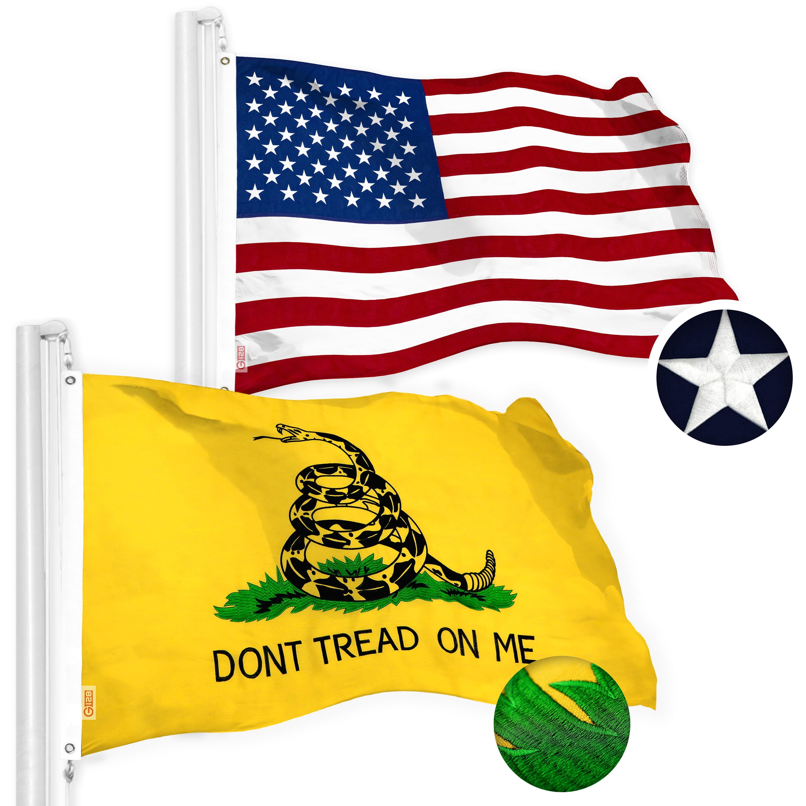 USA GADSEN Don't trend on me US flag 3 X 5 FEET NEW  
