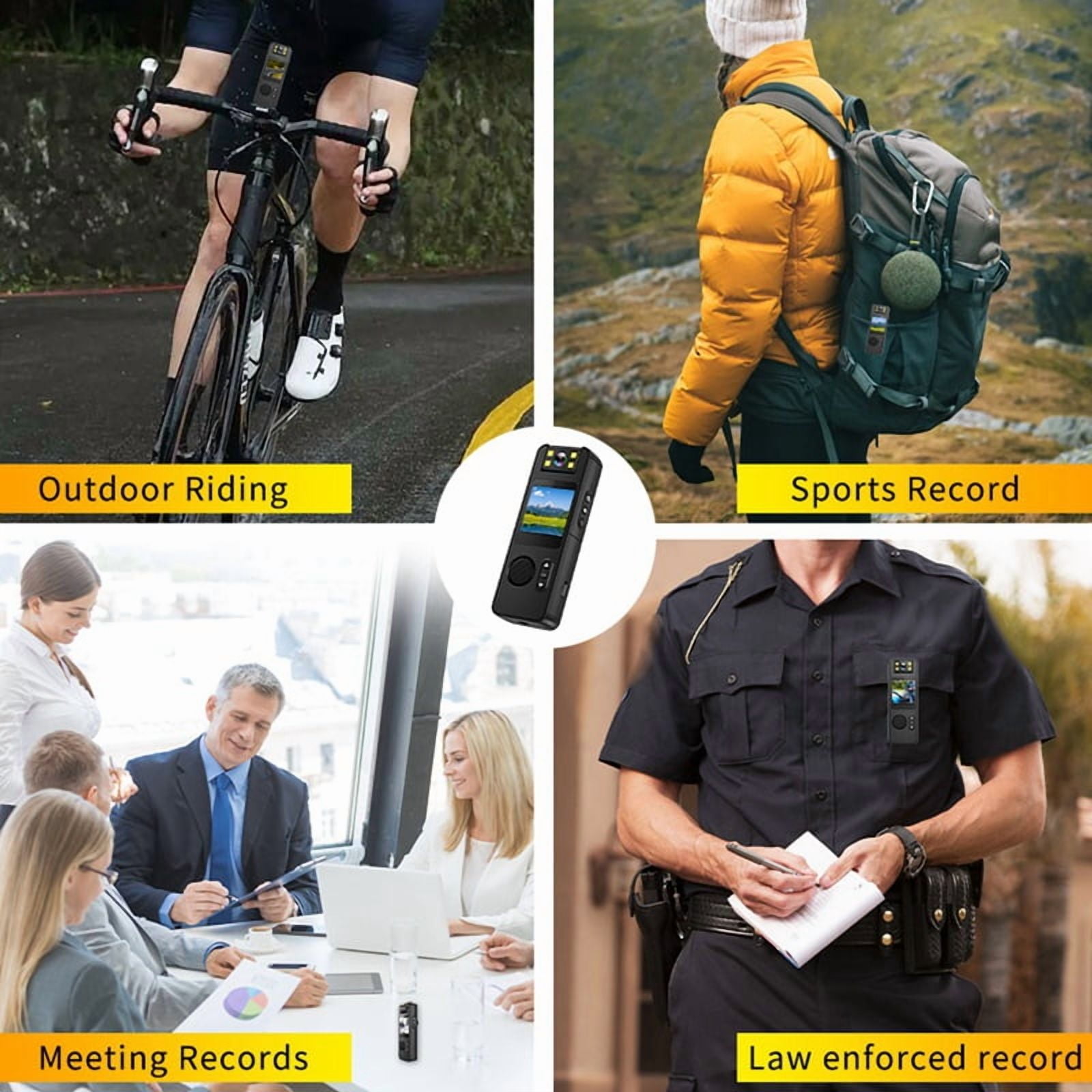 CS11 Mini Camera Night Vision LED Back Clip Portable Digital Video Voice Recorder Sport Micro-Cam Gizli Kamera Camaras,1 x camera 1 x USB Cable