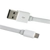 Blackweb 6' Tangle Free Micro-USB Cable, White