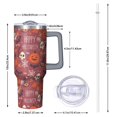thumbnail image 2 of Happy Halloween Pattern Tumbler with Handle and Lid,40oz Double Wall Vacuum Insulated Tumbler,Cups Gift for Women and Men, 2 of 7