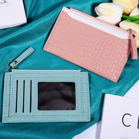 Milisten 2-Pack Women's Card Wallets Rectangular Storage Holder for Casual Outings and Everyday Use