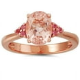 thumbnail image 1 of 2ct Morganite & Pink Sapphire   Ring 14K Rose Gold, 1 of 2