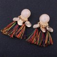 thumbnail image 4 of GKNET Seaside vintage Womens Tassel Earrings Dangle Alloy Resin Bohemian Pendant-Colorful, 4 of 6