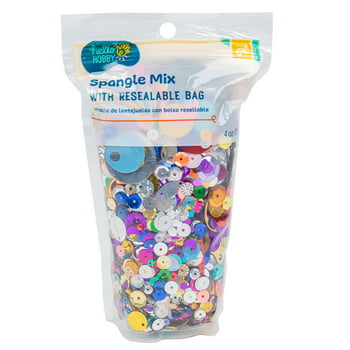 Hello Hobby Multicolor Spangle, Sequin & Confetti Mix, 4 oz., For Crafts & Party Decor