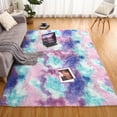 thumbnail image 1 of Fluffy Area Rug, Modern Ultra Soft Plush Tie-Dyed High Pile Shaggy Rug Anti-Slip Fuzzy Rug, 1 of 7
