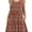 Geometric flowers, variant on Women's Spring Crew Neck Sleeveless Printed Flowy A-Line Sundress with Pockets Casual Midi Dress