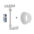 thumbnail image 1 of Adjustable Water For Above Ground & Inground Pools With 5 Nozzles 360° Direction Control Sprinkler For Spray Swimming Pool Garden Hose Head Replacement Hose End High Pressure Sprayer 20 Ft Garden Hose, 1 of 4
