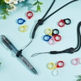 thumbnail image 6 of Adjustable Polyester Electronic Cigarette Anti-Lost Necklace Lanyard Silicone Bands Anti Slip Rubber Rings Mixed Color Neck Lanyard: 768mm 6pcs; Pendants: 13mm 24pcs, 6 of 9