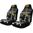 thumbnail image 4 of HAHDAXIA Anime Car Seat Cover Vehicle Seat Car Seat Protector Universal Type Car Cushion Cover Car Seat Cover Suitable for Most Cars Black, 4 of 7