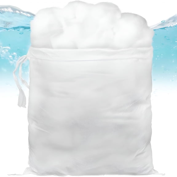 ACDANC Filter Floss for Fish Tank, Aquarium Filter Media, Aquarium Filter Floss, Polyester Filter Cotton for Freshwater & Saltwater, White Fiber Sponge for Filtration, 8.8 Ounces