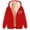 A-Red, variant on LOVZFMLL Women's Hoodies Sherpa Lined Fleece Sweatshirt Loose Fit Full Zip Up Thick Coats with Pockets Winter Warm Casual Outerwear