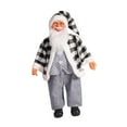 thumbnail image 5 of Kokiya Santa Claus Christmas Figurine 24" Collectible for Desk Indoor Outdoor Party Black White, 5 of 9