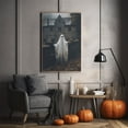 thumbnail image 4 of Ghost By The House Poster, Vintage Photography, Art Poster Print, Gothic Occult Poster, Halloween Poster, Wall Decor, Halloween Decor, 4 of 7