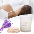 thumbnail image 2 of Velas aromáticas portátiles, velas aromáticas de vidrio con cera de soja, regalo (lavanda), 2 of 8