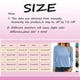 thumbnail image 2 of SNKSDGM Easter Shirts for Women Womens Short Sleeve Tops Dressy Women's Fashion Casual Solid Color Top 3/4 Long Sleeve Casual Loose Crew Neck T Shirt Shirt Top Going Out Tops for Women College Long, 2 of 4