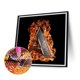 thumbnail image 1 of Cuadros Decorativos Baloncesto fuego letra A 5D DIY diamante pintura Kits completo redondo taladro B5229) Wdftyju embutido en tela, 1 of 8