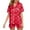 Red-4, variant on TJAZFJPA Cute Pajama Pants Womens Silk Satin Pajamas Set Two Piece Pj Sets Sleepwear Loungewear Button Down Pj Sets Womens Pajamas Flannel Family Pajamas