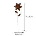 thumbnail image 5 of Metal Flowers for Outside Decorative Garden Stakes Flower Bed Decoration Plant Stakes Metal Art Outside Yard Art Outdoor, 5 of 8