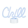 thumbnail image 7 of BrightSide 7” Chill LED Neon Table Light, Blue, Battery-Powered, 7 of 7