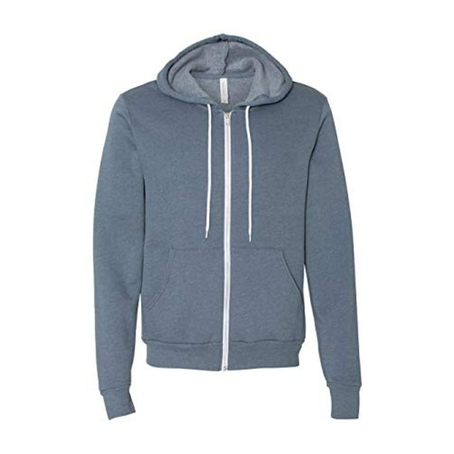 Bella 3739 Unisex Poly-Cotton Fleece Full-Zip Hoodie