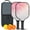 Black, variant on Pickleball Paddles Set Of 2, Fiberglass Surface, Fluid Smoke Aurora Art Style, 4 Balls & Bag