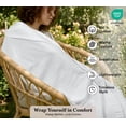 thumbnail image 3 of ROYALE LINENS Cotton Waffle Blanket - Breathable and Soft, Lightweight and Cozy Waffle Weave Bed Blanket for All Season (Twin, Bright White), 3 of 9