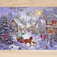 thumbnail image 2 of Pintura al óleo Digital DIY Santa Claus muñeco de nieve gato pintura decorativa de lino GX1851, 2 of 2