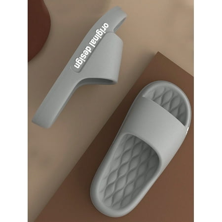 

New Men Indoor EVA Couple Slippers Antiskid Bathroom Summer Outdoor Slippers Home Shoes With Stepping Feeling
