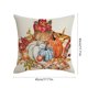 thumbnail image 3 of pstuiky Fundas de almohada de otoño con estampado de calabaza naranja quemada cojines decorativos de Acción de Gracias fundas de almohada para exteriores cojines de lino decorativos para sofá cama., 3 of 6