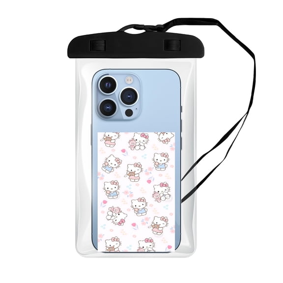 Hello kitty Waterproof Phone Pouch, Waterproof Phone Case for iPhone 16 15 14 13 Pro Max, Phone Dry Bag Beach Cruise Essentials