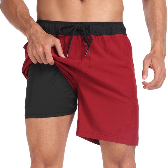 VOROFY Quick Dry Swim Trunks, Board Shorts, Swimwear Bottoms (Men's)