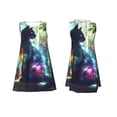 thumbnail image 7 of Lsque Cosmic Cat In Window Pattern Summer Dresses for Women – Sleeveless T-Shirt Swing Sundress, Perfect for the Beach and Casual Days, 7 of 7