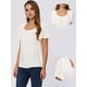 thumbnail image 2 of Blusa informal con fruncido para mujer, cuello cuadrado, volantes, manga acampanada, parte superior suelta blanco XL, 2 of 6