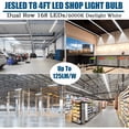 thumbnail image 6 of JESLED T8 4ft LED Tube Light Bulbs,Dual Row 28W 5000K,Dual-end Powered,4-Pack, 6 of 7