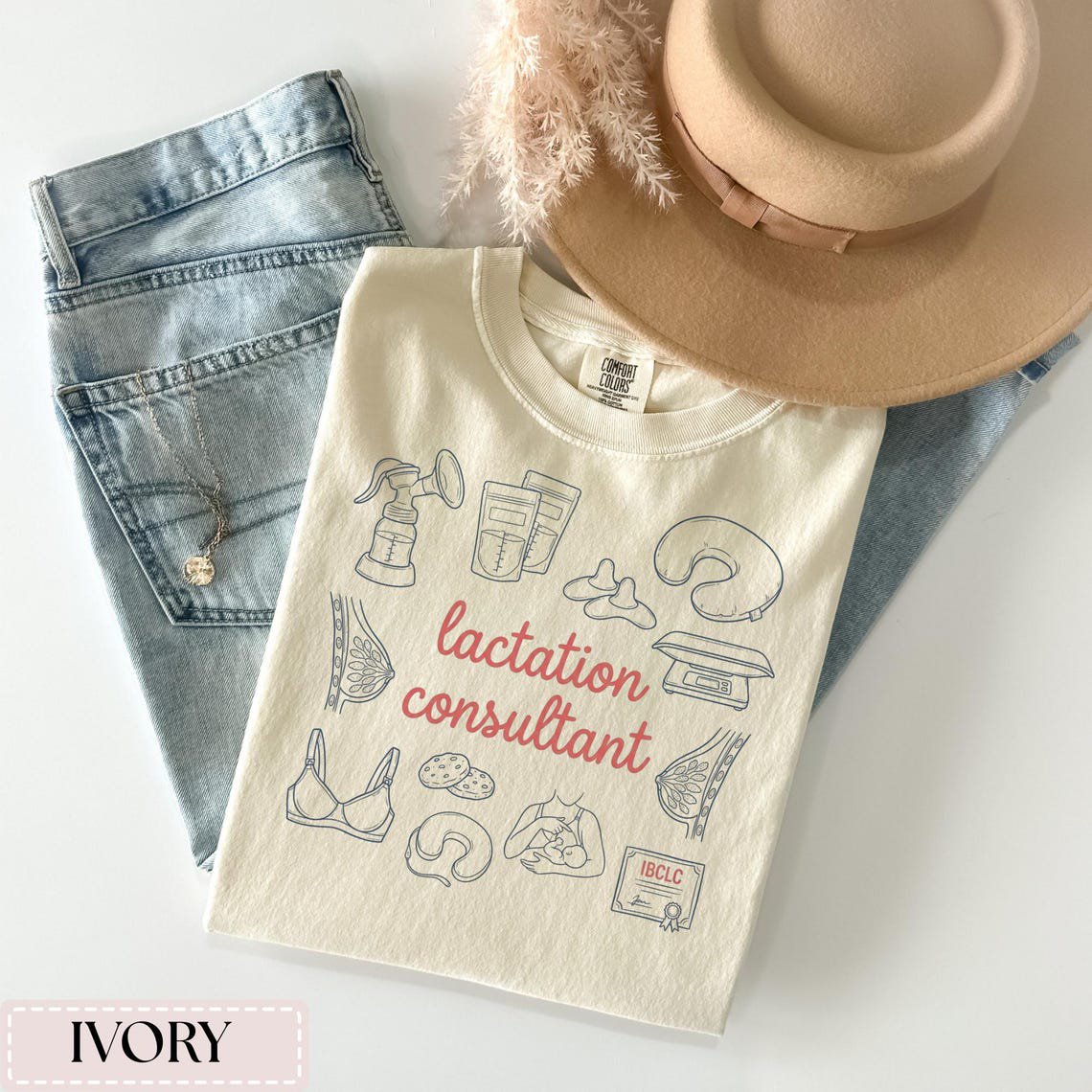 Lactation Consultant Ibclc Breastfeeding Support Specialist Nurse Appreciation T-Shirt All Size S-3XL