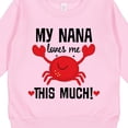 thumbnail image 3 of Inktastic Nana Loves Me Grandson Toddler Sweatshirt, 3 of 4