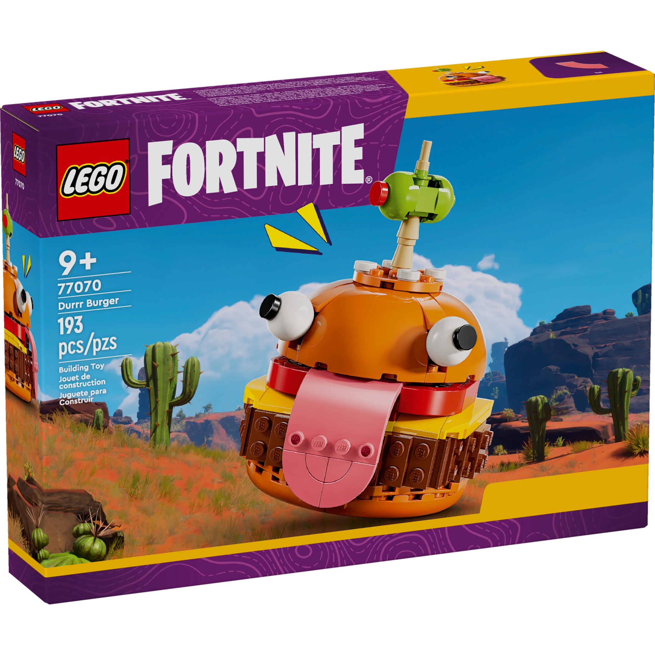 LEGO Fortnite Durrr Burger Building Set - Kids Toy for Gamers, Ages 9+ - Display Model, Collectible Fortnite Toy - Gift for Boys & Girls - 77070