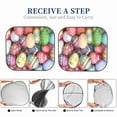 thumbnail image 6 of Fotbe Easter Eggs 2-Piece Car Windshield Sun Shade | Sun Blocker for Car Windshield | Foldable Automotive Interior Accessories for Sun Protection-Medium, 6 of 7