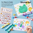 thumbnail image 4 of Shuttle Art 100 Pack Dot Markers, 10 Colors x 10 Sets Washable Bingo Daubers, Fun Art Supplies for all ages, Non Toxic Water-Based, 4 of 7