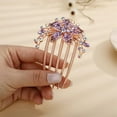 thumbnail image 2 of Accesorios para peinetas con diamantes de imitación y flores, 2 of 5