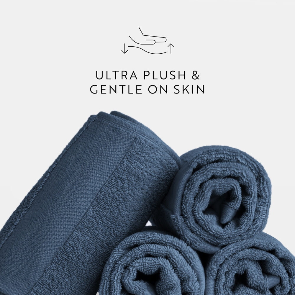 Noble Linens 4 pack Cotton Hand Towels