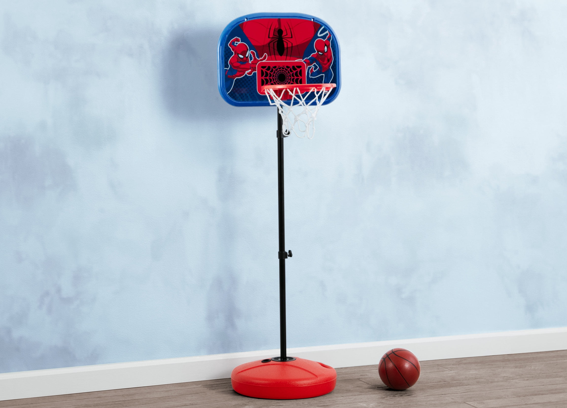 Marvel Spider-Man Basketball Hoop Set by Delta Children - Includes Hoop, Ball and Pump, Red