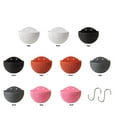 thumbnail image 3 of Justharion Flower Pot Wall Hanging Basket Planter Bucket Garden Plant Container Exquisite Outdoor Solid Color Plastic Balcony Brick Red/S 1Set, 3 of 6