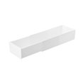 thumbnail image 4 of Organizador de cajones retráctil para escritorio de oficina blanco. 24cm x 10cm x 55cm, 4 of 9