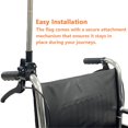 thumbnail image 4 of Bandera para sillas de ruedas para personas mayores, accesorios de seguridad para scooters y andadores, 1,2 m de largo, plegable (naranja), 4 of 5