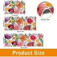 thumbnail image 3 of Floral Kitchen Rugs Sets of 3 Piece Watercolor Flower Kitchen Floor Mat Non Skid Machine Washable Runner Rug for Spring Summer Holiday Decor Farmhouse Carpet for Sink Laundry Hallway(Pink), 3 of 6