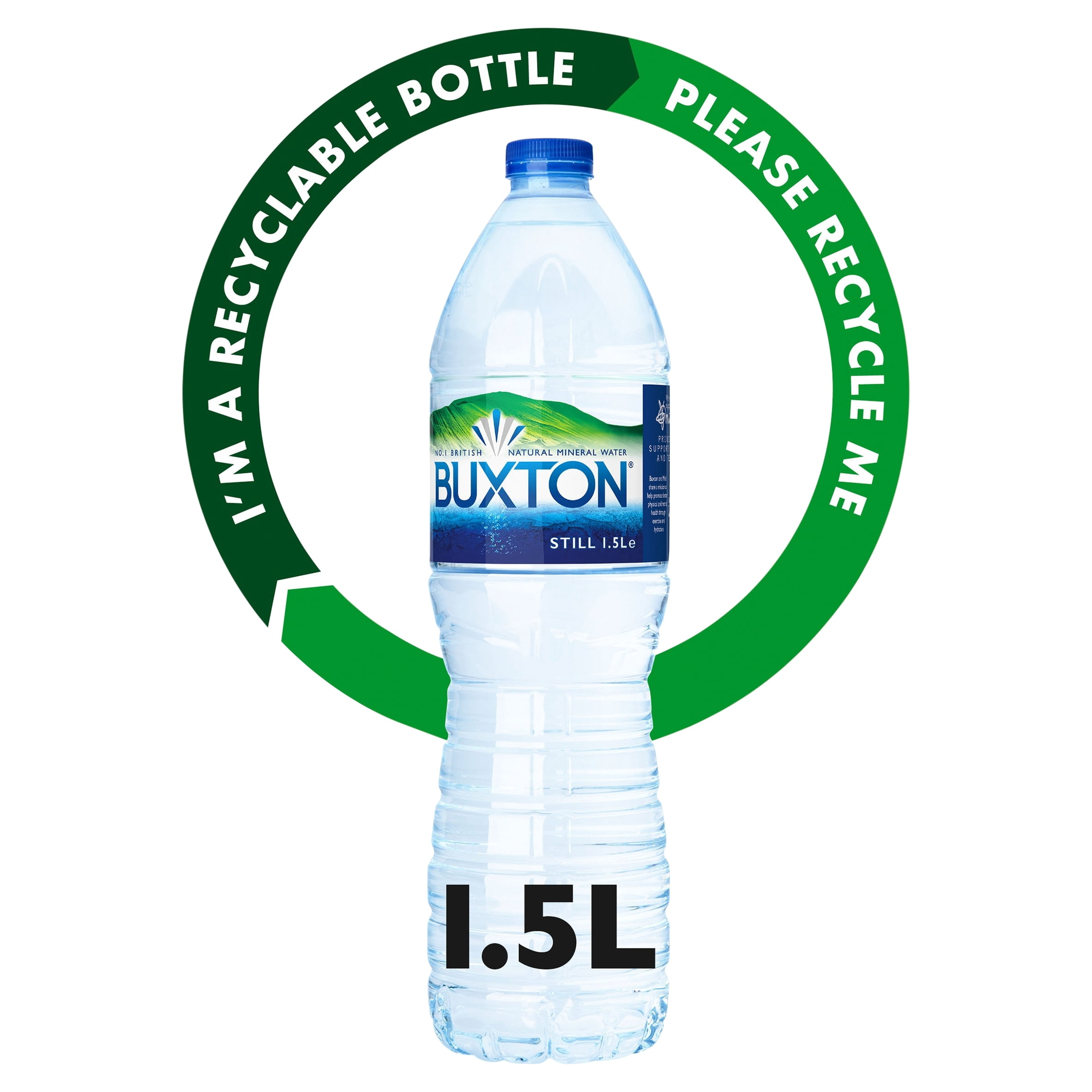 Buxton Still Natural Mineral Water Multipack 6x1.5L, Imported from Britain
