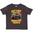 thumbnail image 3 of Inktastic Just a Boy Who Loves Monster Trucks Boys or Girls Toddler T-Shirt, 3 of 5