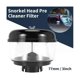 thumbnail image 5 of 3 Inch 77mm Water Trap Snorkel Head Pre Cleaner Air Flow Car Snorkel Head Snorkel Ram Sand Cup for Toyota Nissans, 5 of 5